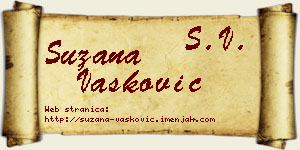 Suzana Vasković vizit kartica